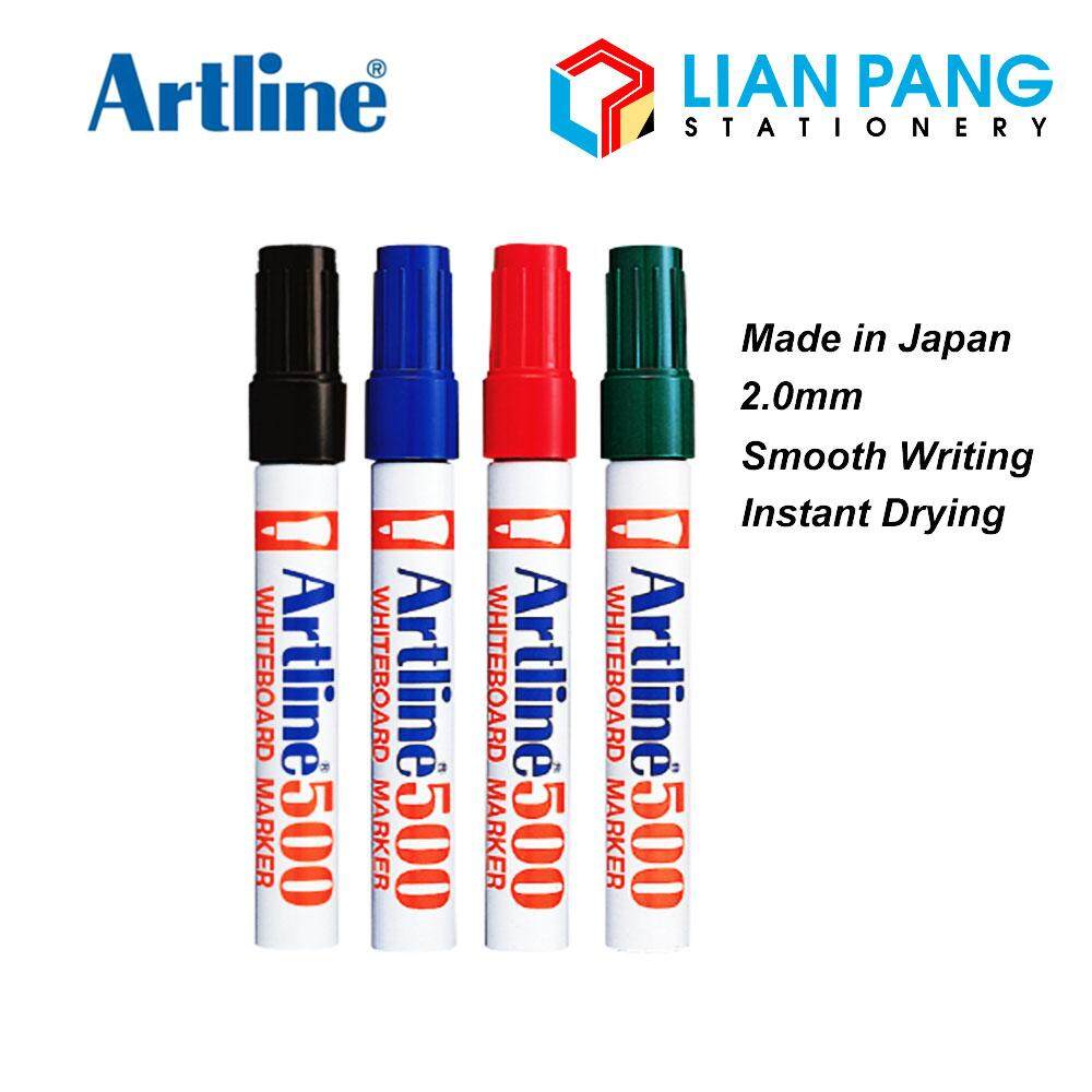 Artline Whiteboard Marker 500A Black Blue Red Green Black PGMall