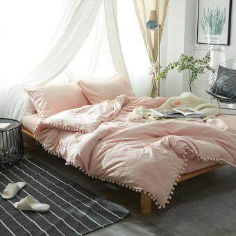 Top Quality 4pcs Set Washed Cotton Naked Sleeping Bedding Sets