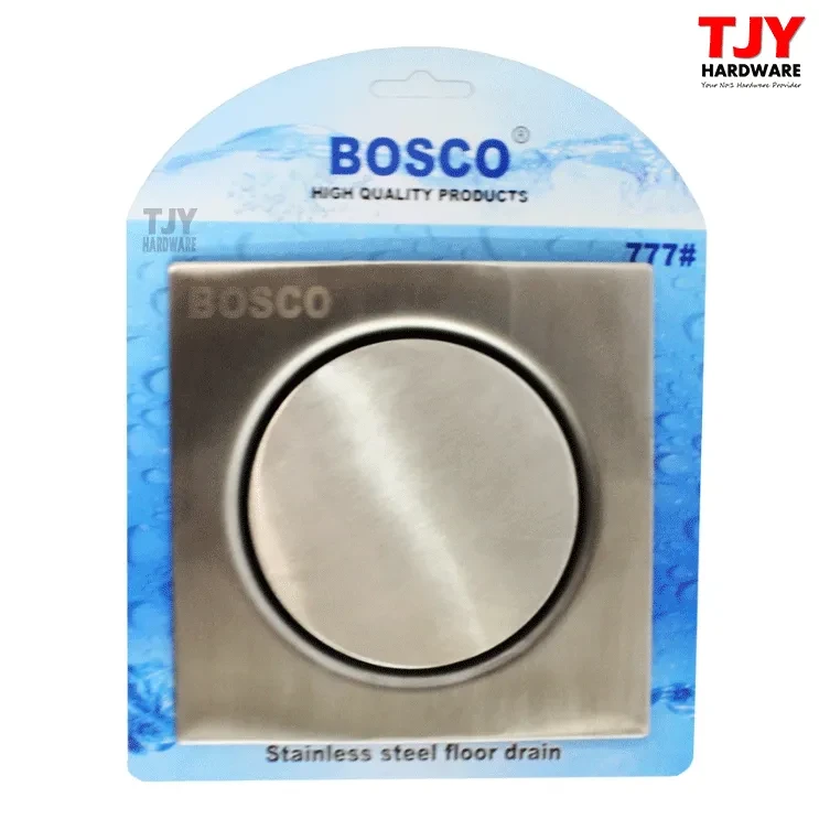 Original Bosco 777 Stainless Steel Floor Drain With Trap