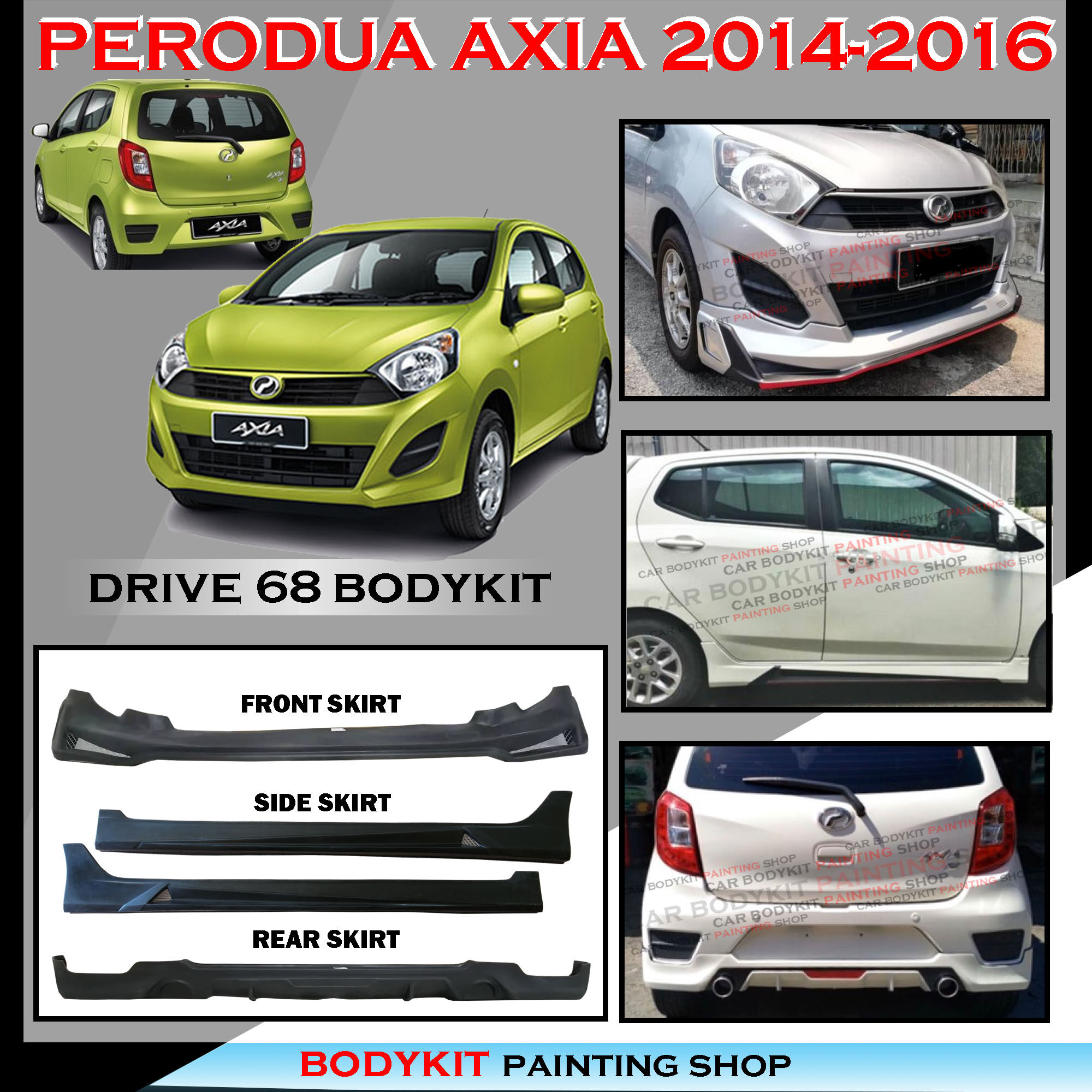 PERODUA AXIA BODYKIT SKIRTING SPOILER AIR MASTER Atelier Yuwa Ciao Jp