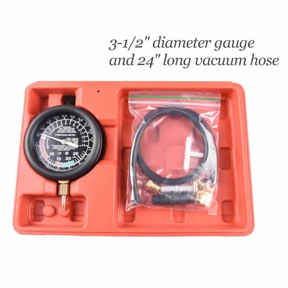 Carburetor Carb Valve Fuel Pump Pressure Vacuum Tester Gauge Test Kit