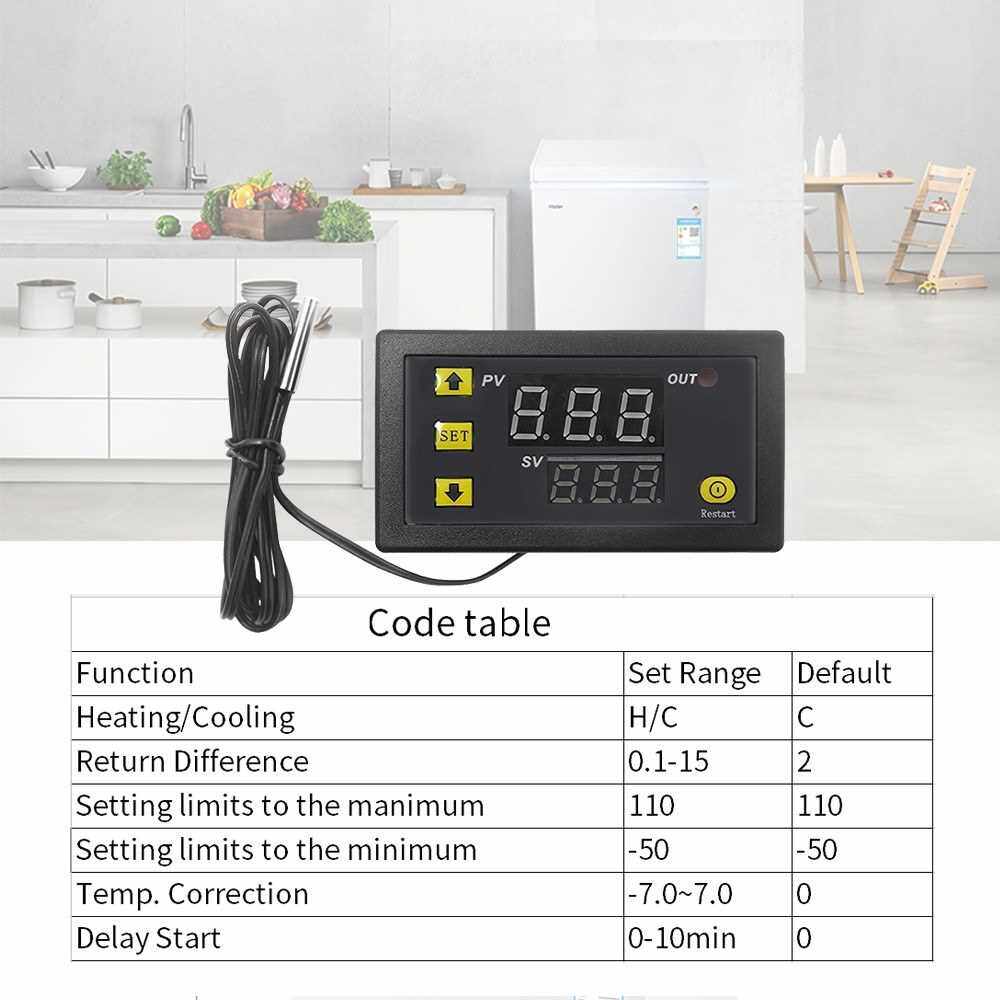 W3230 Mini Digital Temperature Controller LED Display Thermostat