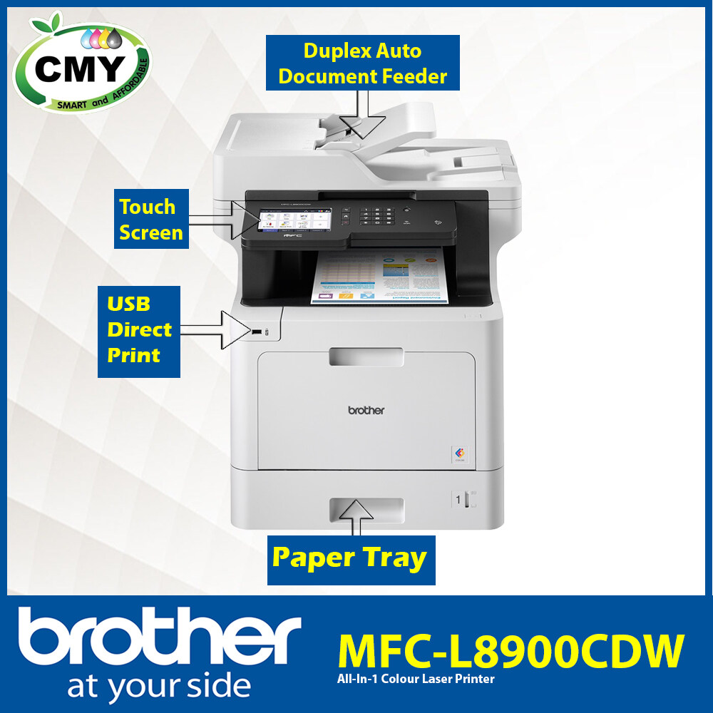 Brother MFC L8900CDW Color Laser All In One Printer Duplex Print Scan