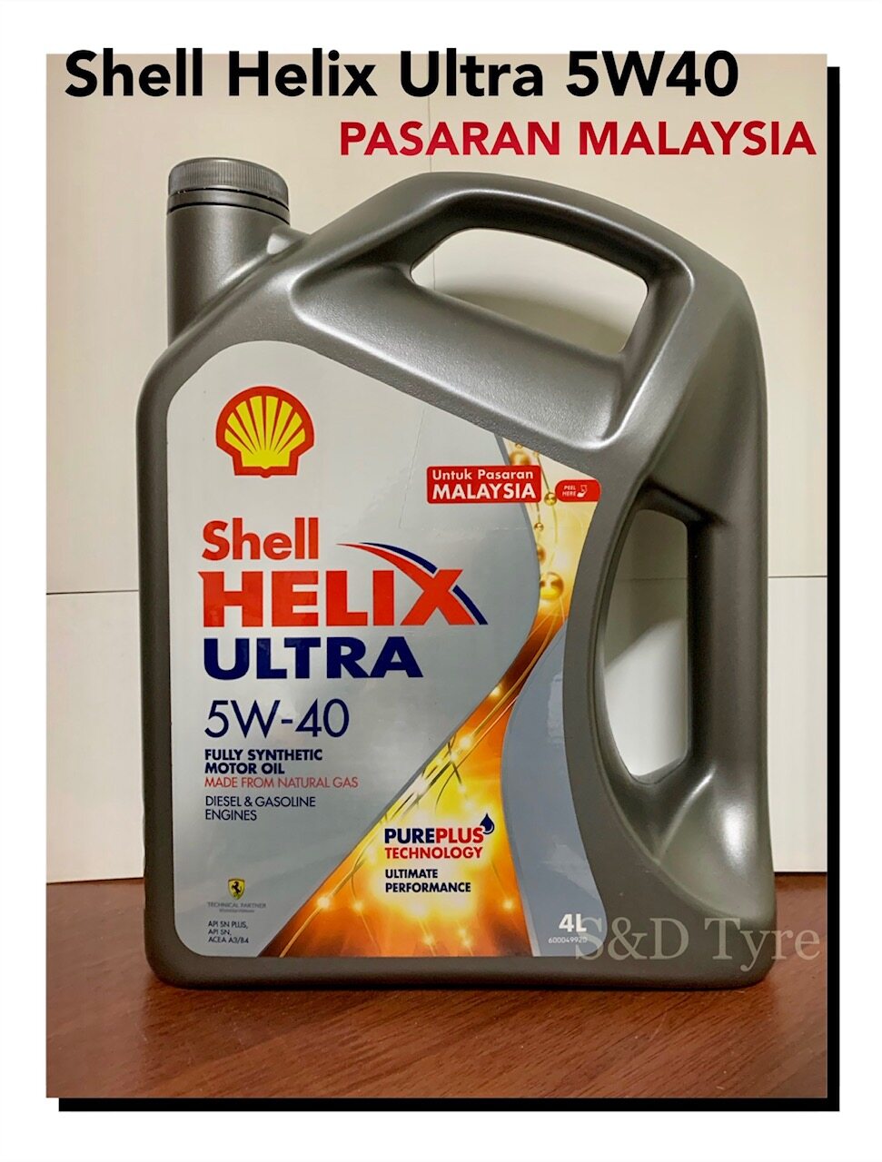 Shell Helix ULTRA 5W 40 4L PASARAN MALAYSIA Fully Synthetic PurePlus