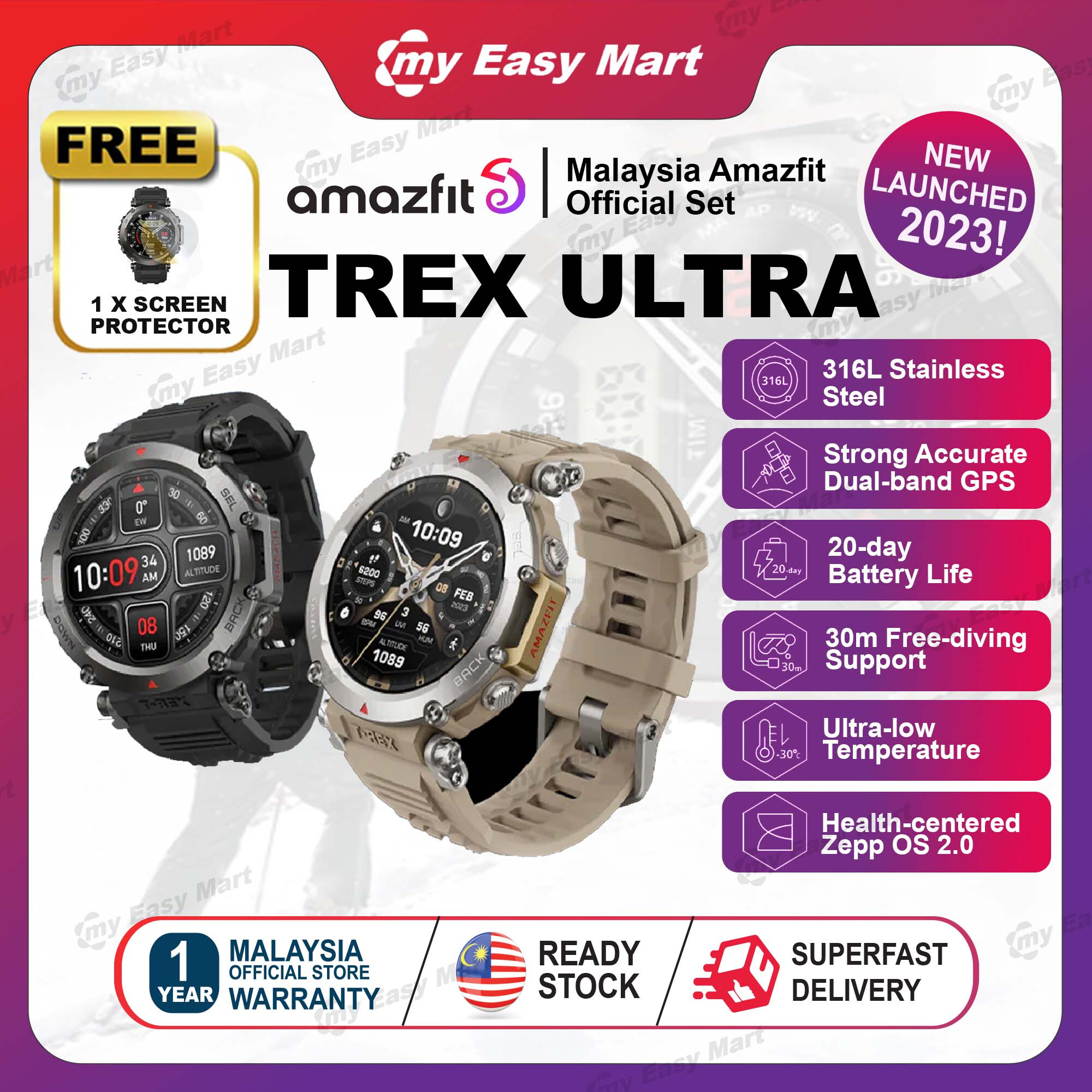 Amazfit T Rex Ultra Price In Malaysia Specs RM1769 TechNave