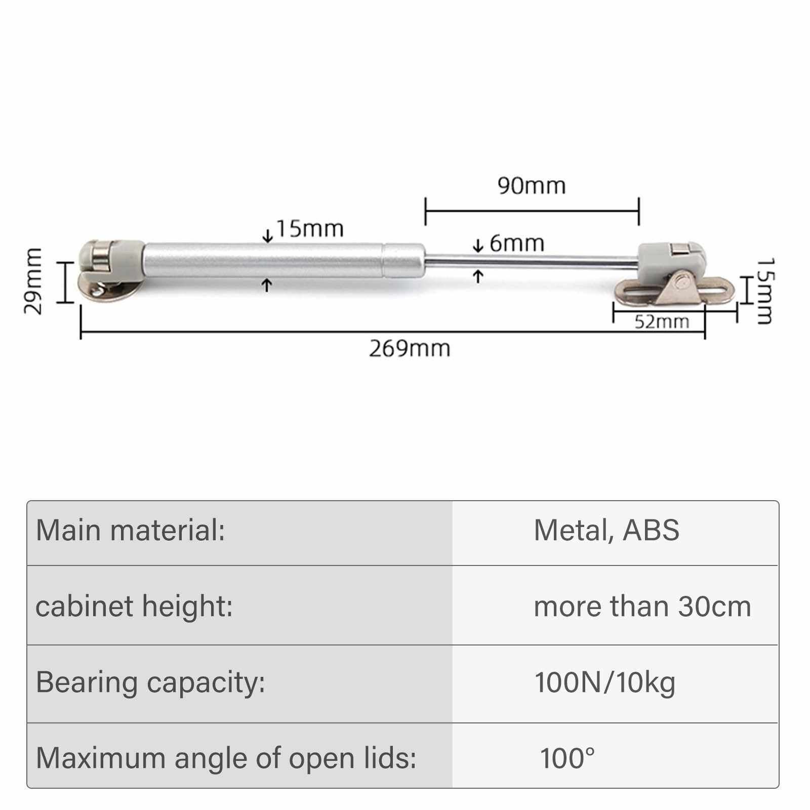 People S Choice 100N 22lb Gas Strut Lift Support Cabinet Door Lift