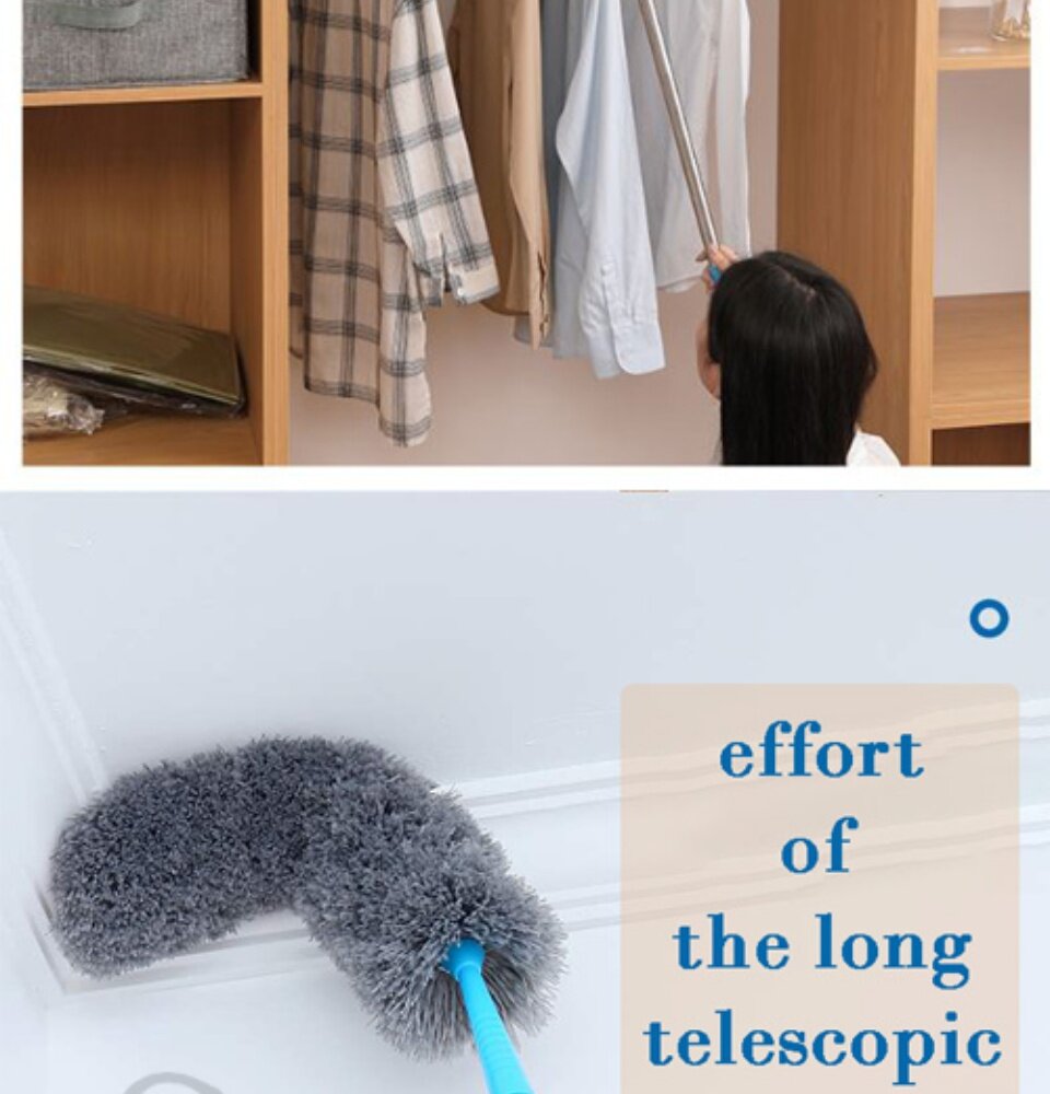 Extendable Curved Duster With Extendable Rod Cm Cm Adjustable