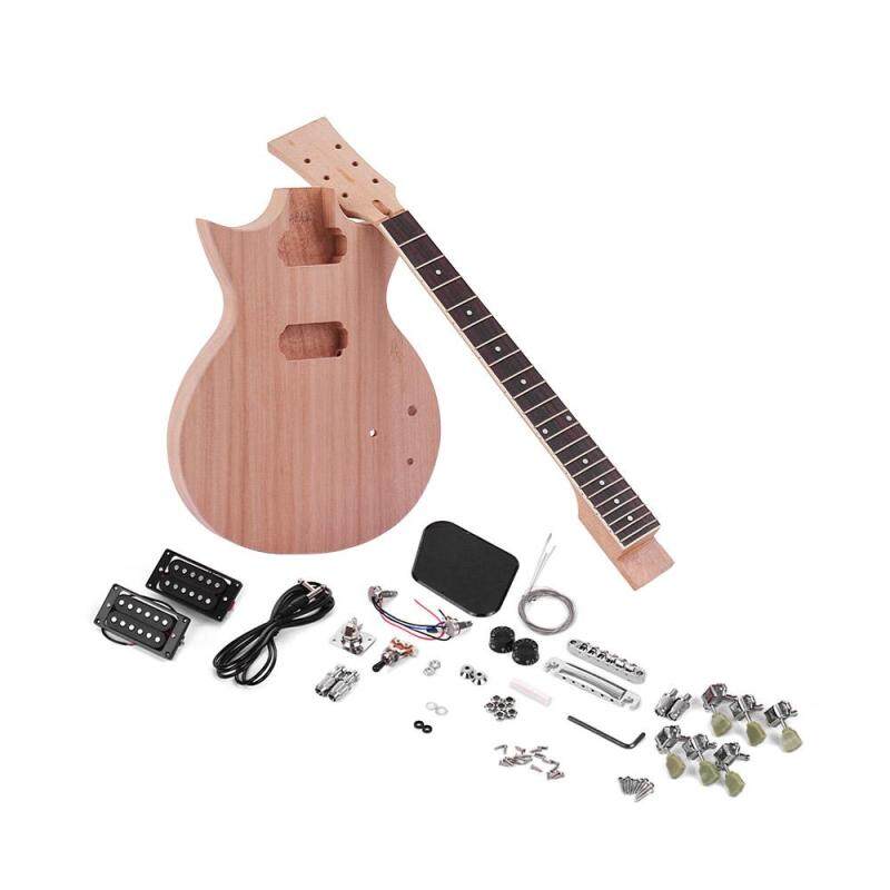 Muslady NEW Unfinished DIY Electric Guitar Kit Mahogany Body & Guitar Neck Rosewood Fingerboard Malaysia