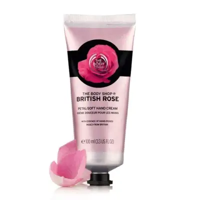 The Body Shop British Rose Petal Soft Hand Cream 100ml