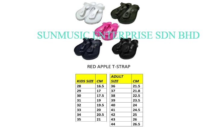 Apple Size Chart