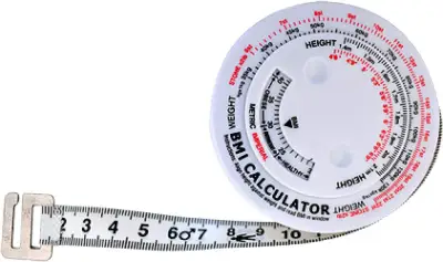 BMI Body Mass Index Calculator with Retractable measuring tape