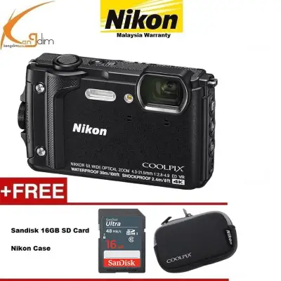 Nikon COOLPIX W300 Digital Camera (Black)(NIKON MALAYSIA)