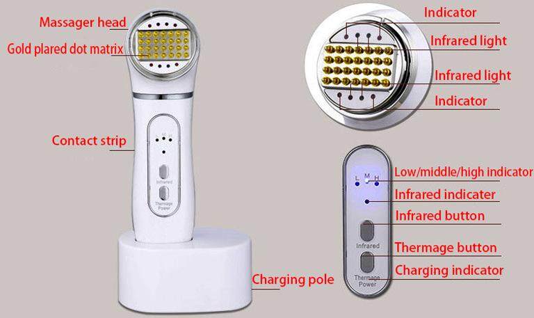 Home Use RF Radio Frequency Skin Rejuvenation Face Lifting Tightening Nutrient Infusion Wrinkle Removal Facial Beauty Machine (5)