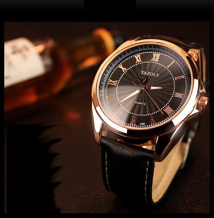 Đồng Hồ Thương Hiệu Xa Xỉ Hàng Đầu YAZOLE 336, Cho Người Đàn Ông, Đồng Hồ Thạch Anh Nam Thể Thao Thời Trang Xu Hướng Đồng Hồ Đeo Tay Quà Tặng Cho Nam Jam Tangan Lelaki