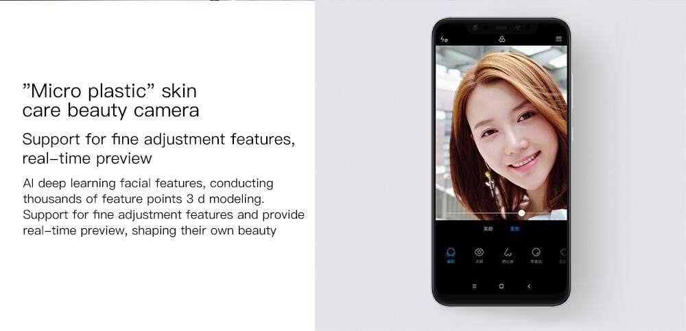 Xiaomi Mi 8 4G Phablet 6.21 inch MIUI 9 Snapdragon 845 Octa Core 2.8GHz 6GB RAM 128GB ROM Fingerprint Recognition 3400mAh Built-in