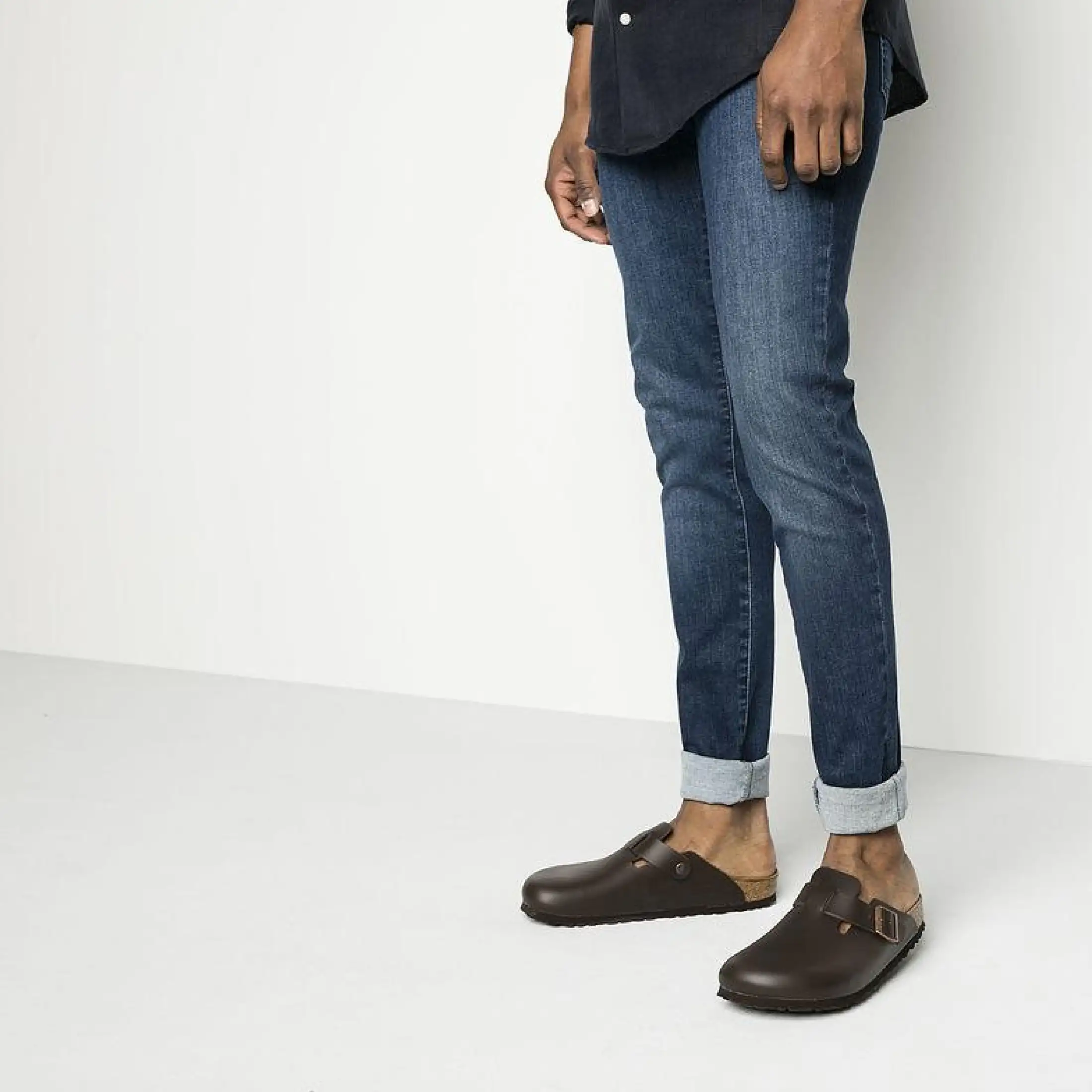 Birkenstock boston brown leather Clearance