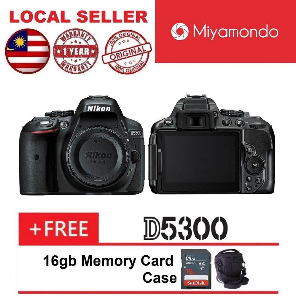 Nikon D5300 Body Only + 16GB + Bag (Black)