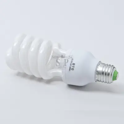 BTG E27 18W Spiral Compact Fluorescent Bulb (White) - Daylight