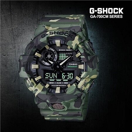OFFICIAL MALAYSIA WARRANTY) Casio G-SHOCK GA-700CM-3A SPECIAL