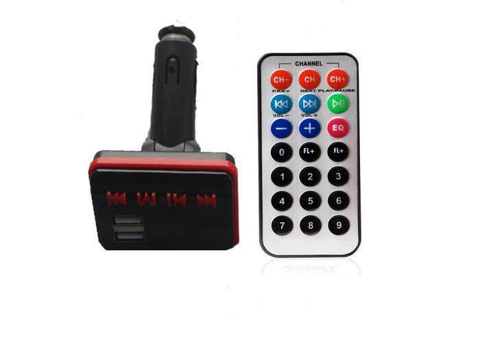 Bluetooth FM Modulator Car Charger Transmitter USB MP3 SDcard Line in 