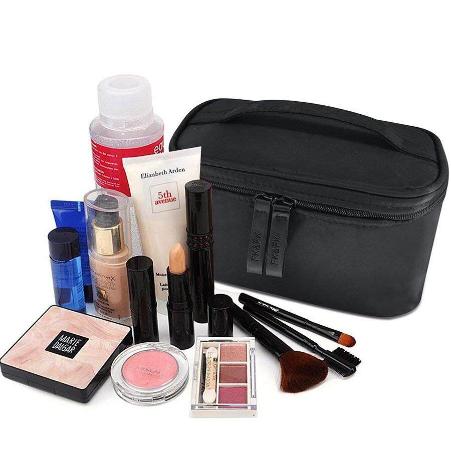 Travel Makeup Bags Small Cosmetic Case Organizer for Women Makeup Train Case,  Travel Makeup Bag Makeup Case Cosmetic Bag Toiletry Makeup Brushes Organizer  Portable Travel Bag Artist Storage Bag with Adjustable Dividers |