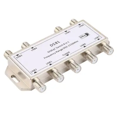 OH GST-8101 8 in 1 Satellite Signal DiSEqC Switch LNB Receiver Multiswitch