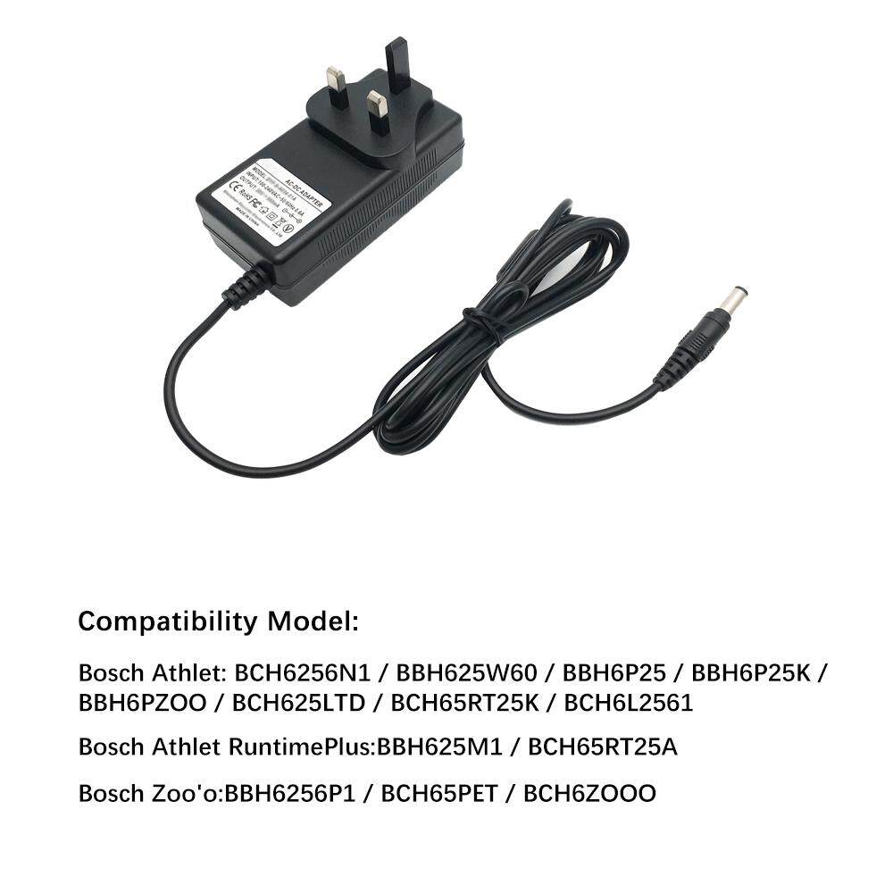 Vacuum Cleaner Output DC 30V 500mA Charger Power Adapter for Bosch