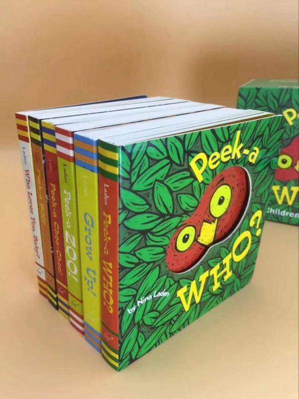 Peek-a-Who Children Baby English Cardboard Hard Board Book Malaysia