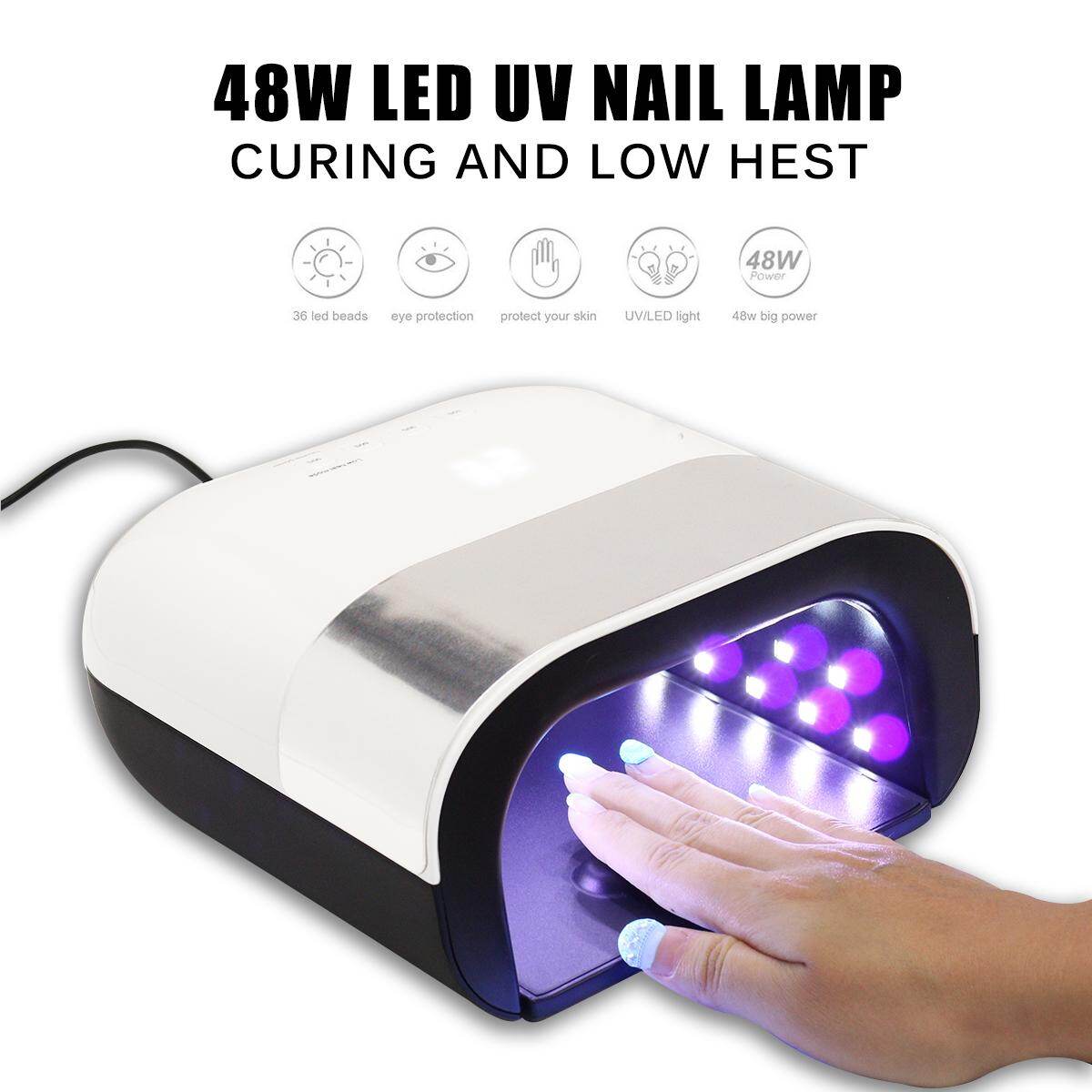 Gambar 48W Smart Professional LED Nail Lamp Dryer UV Curing Light Art Gel Cure Manicure