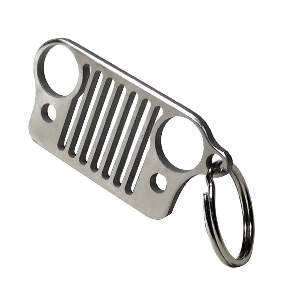 USA Stock Keychain Stainless Zinc Alloy Key Chain Key Ring for Jeep Enthusiasts