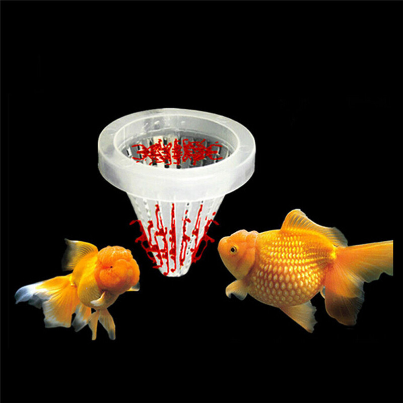 Jettingbuy Aquarium Basket Feeder Fish Food Live Worm Bloodworm