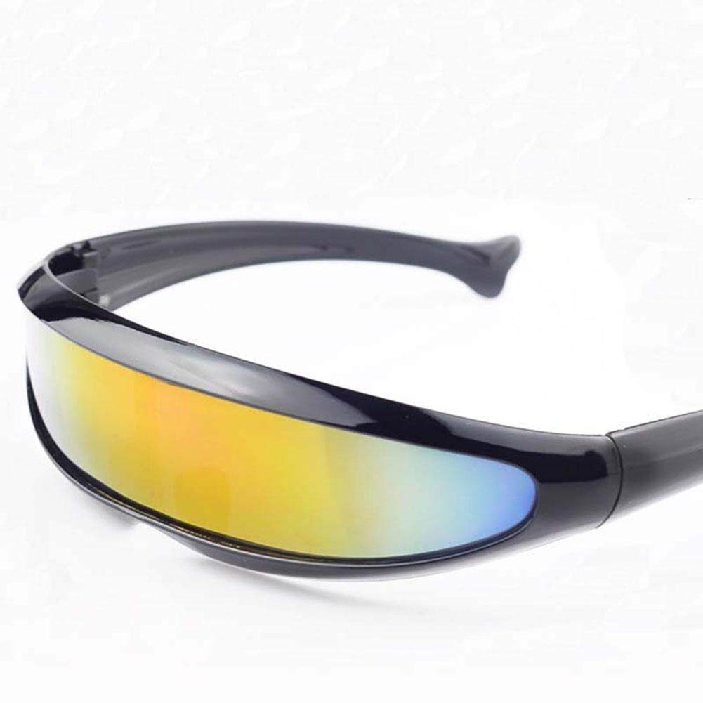 Futuristic X.M.E.N Personality Mirrored Lens Visor Sunglasses Laser