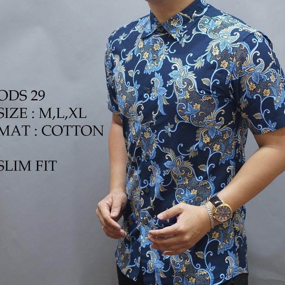 baju batik lelaki slim fit