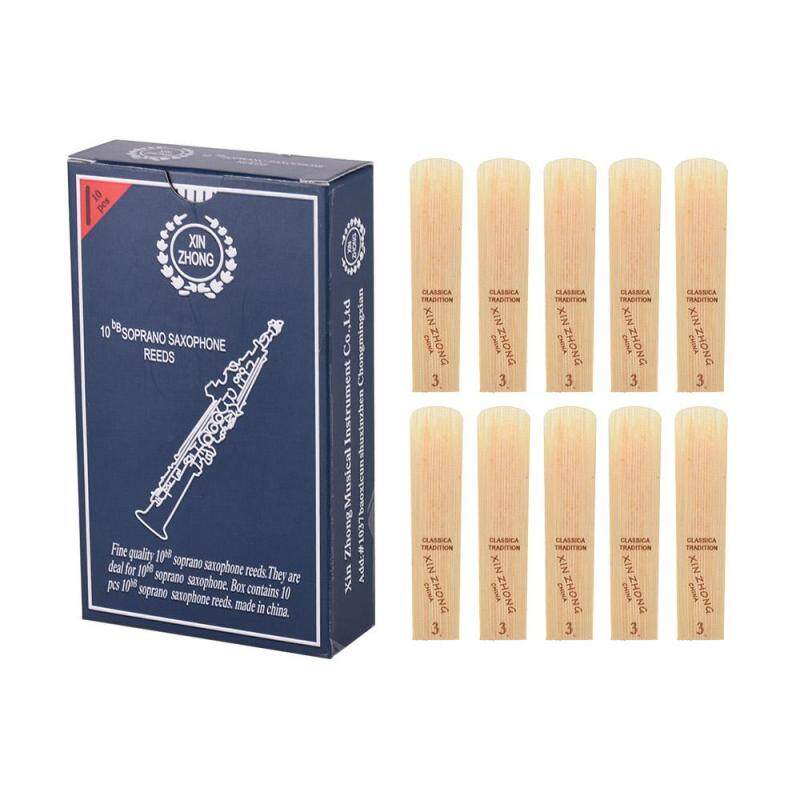 Normal Level Bb Soprano Saxophone Sax Reeds Strength 3.0 for Beginners, 10pcs/ Box Size Strength 3.0 Malaysia