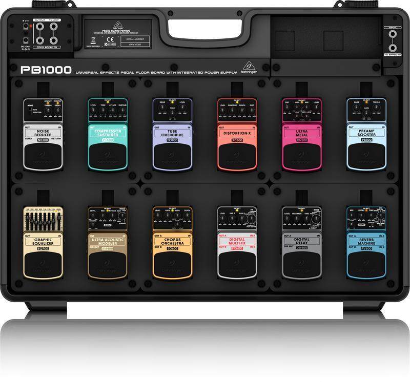 Behringer PB1000 Universal Effects Pedal Floor Board with Integrated Power Supply ( DEMO UNIT ) Malaysia