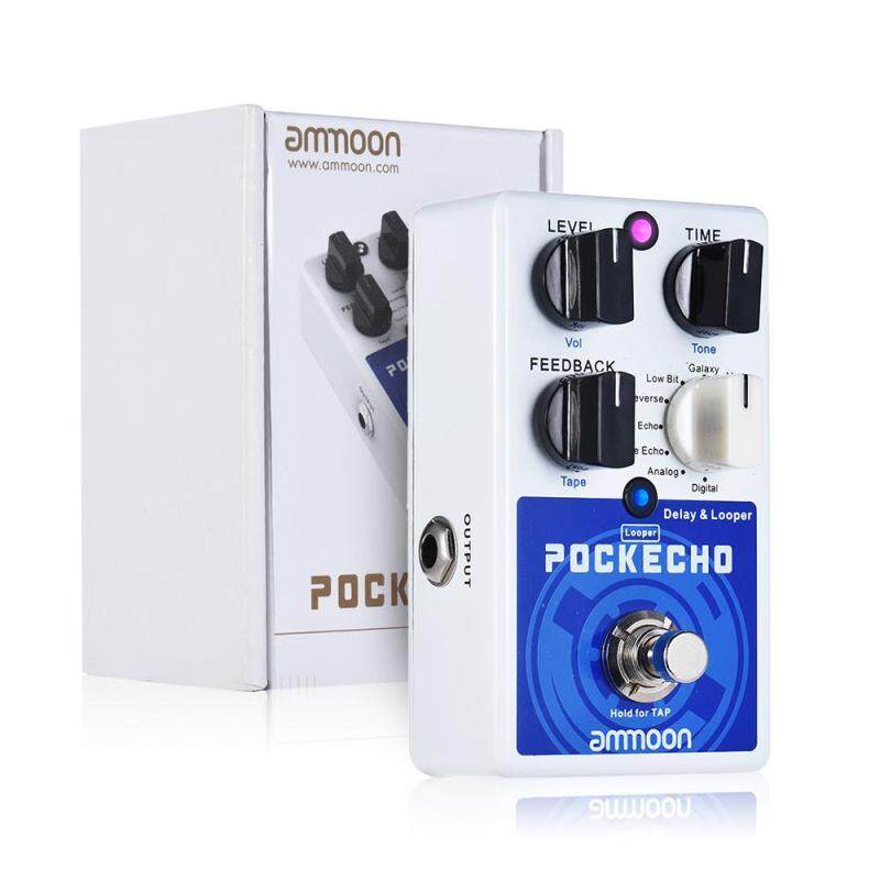 POCKECHO Delay & Looper Guitar Effect Pedal 8 Delay Effects Max. 300s Loop Time Tap Tempo Function True Bypass Malaysia