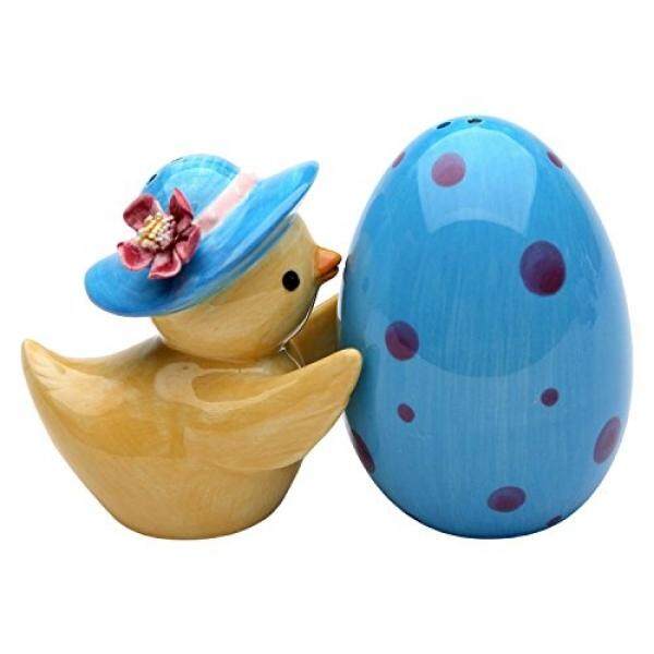 Black and White Polka Dot and Striped Eggs Salt and Pepper 2.75 Inch