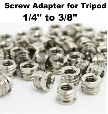 [ 10pcs ] 1/4” to 3/8” Camera Convert Screw Adapter Adaptor for Tripod Monopod 1950.1
