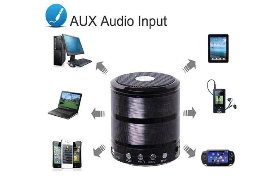 Mini Speaker Wireless Player Bluetooth USB/TF/Radio/AUX WS-887