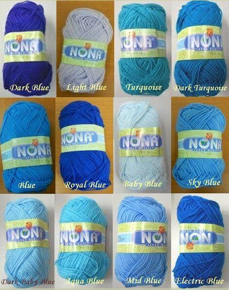 Nona Yarn Colour Chart