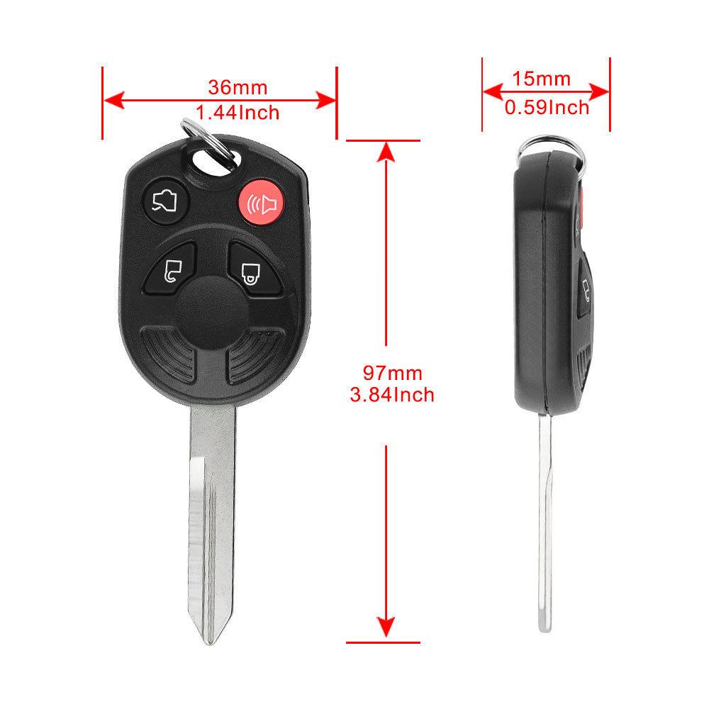 KEYXPRESS Remote Key Fob For 2006-2011 Ford Escape – Replacement OUCD6000022
