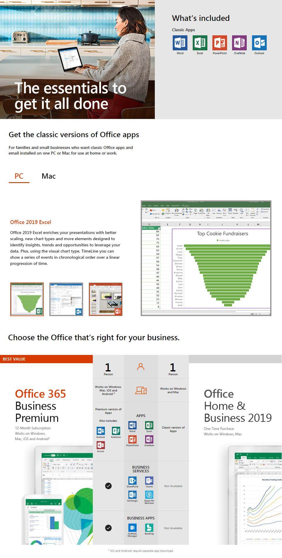 Genuine Microsoft Office Home and Business 2019 (1PC/Mac) - ESD