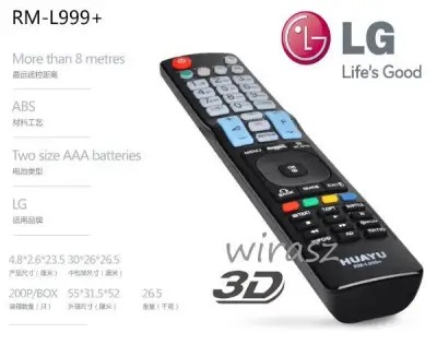 LG smart lcd led 3D TV REMOTE CONTROL replacement unit spare NETCAST rm-l999+