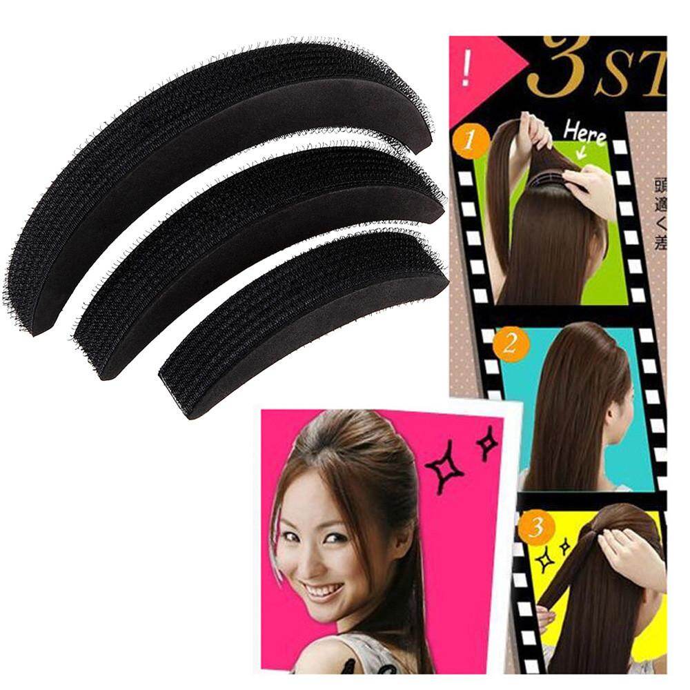 3pcs Hair Volume Increase Puff Sponge Pad Bump Up Insert Base Diy