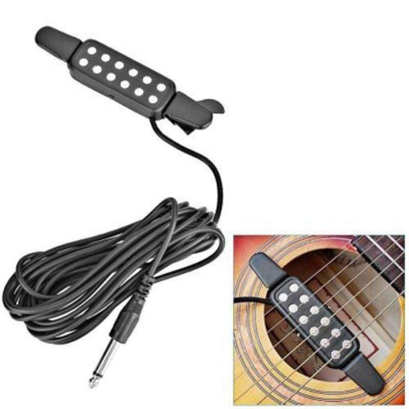 ACOUSTIC GUITAR PICKUP ELECTRIC TRANSDUCER / AMPLIFIER (BLACK) Malaysia