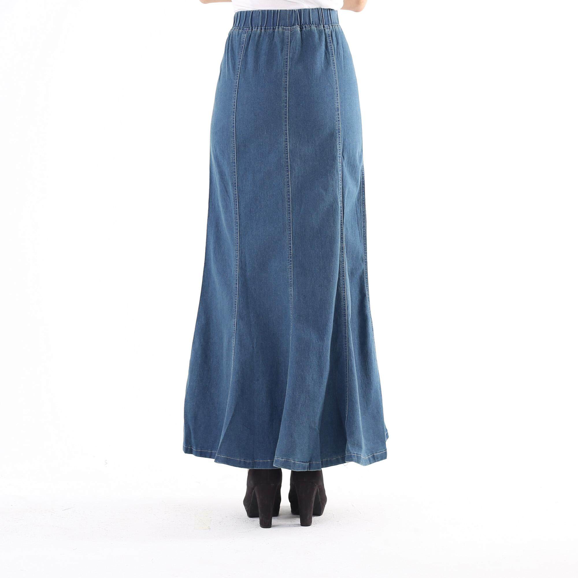 jeans long skirt price