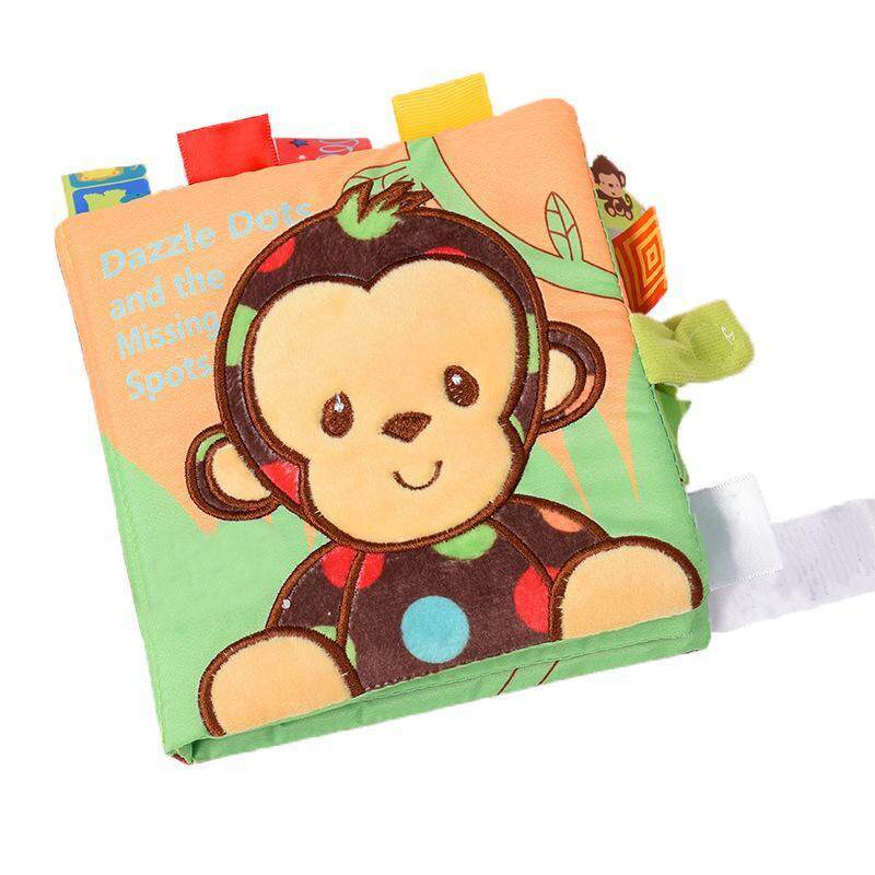 RHS Online Newborn Baby Soft Eerly Early Development Activity Cloth Books（Monkey） Malaysia