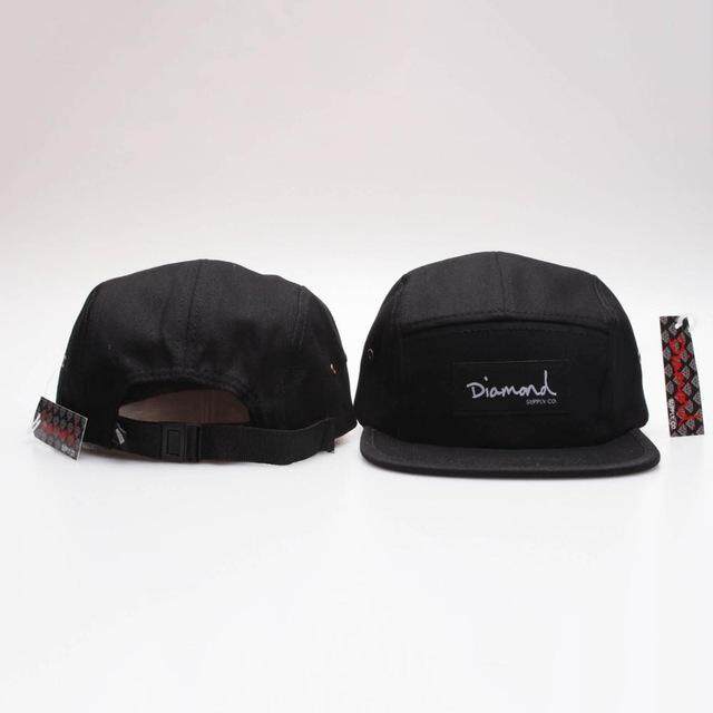 diamond 5 panel cap