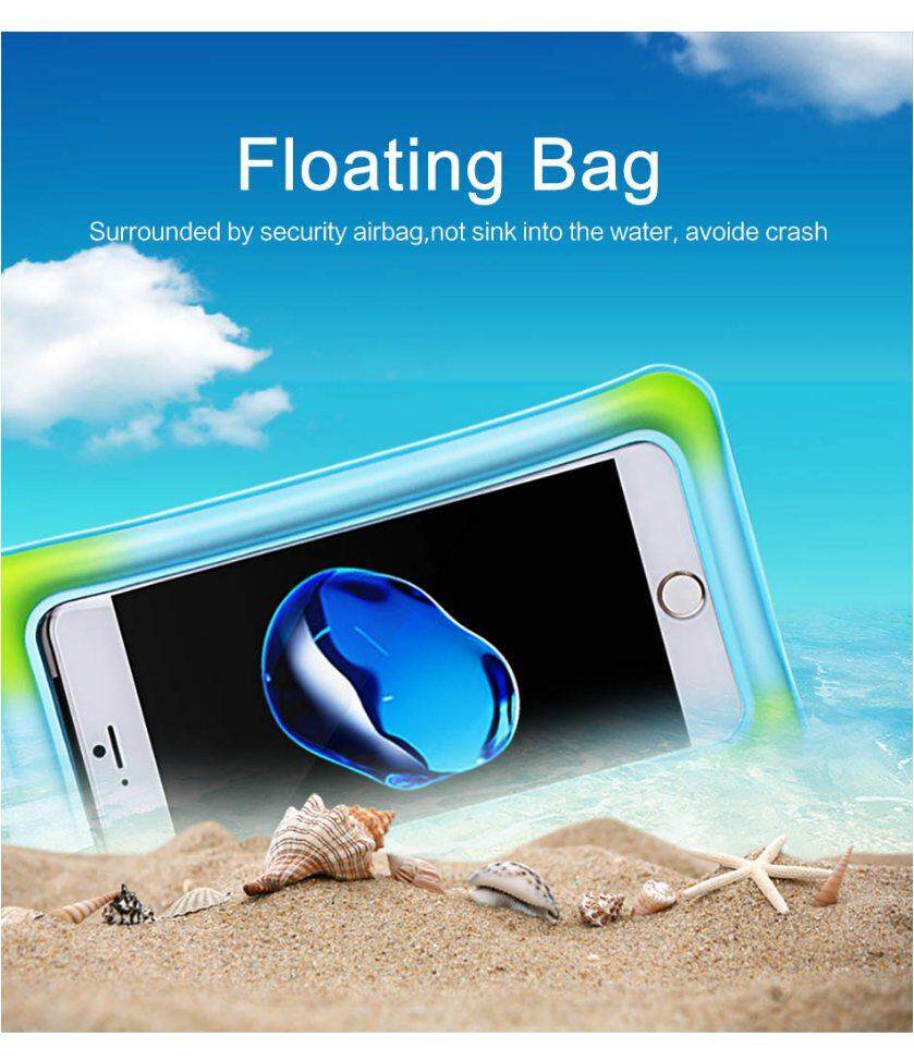 USAMS YD007 IPX8 Waterproof Touch Screen Gasbag Floating Phone Bag Shockproof Airbag Bumper Case