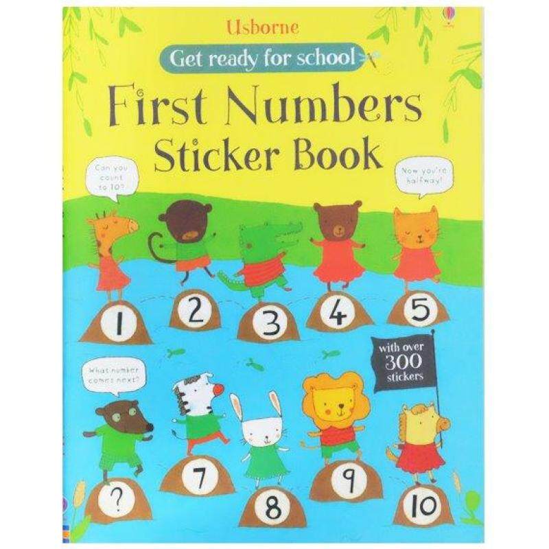 Usborne Get ready for school - First Numbers Sticker Book Malaysia